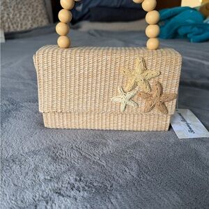 Tommy Bahama Beige Woven Tote